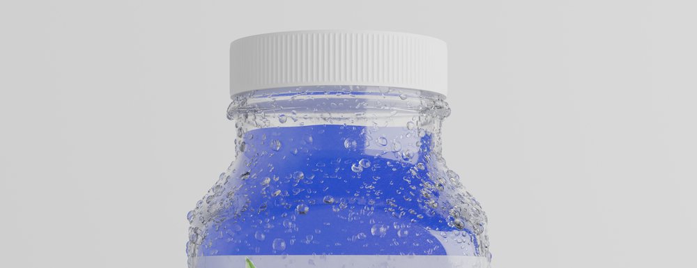 Cold-pressed blueberry juice, chilled